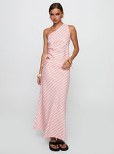 Wanna Dance Asymmetrical Set Pink Stripe